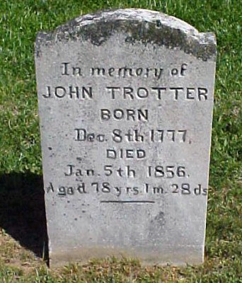 John Sevier Trotter Headstone